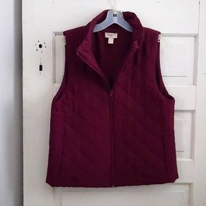 Maroon Loft Vest